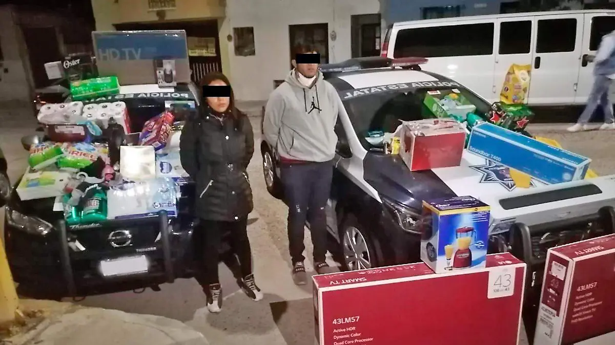 detienen a pareja de ladrones